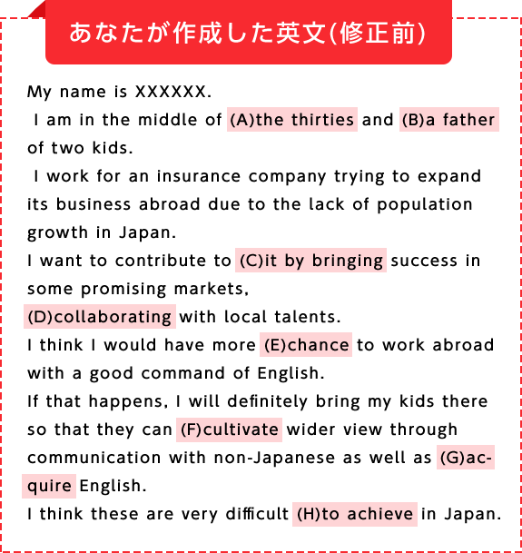 例文 英語 スピーチ